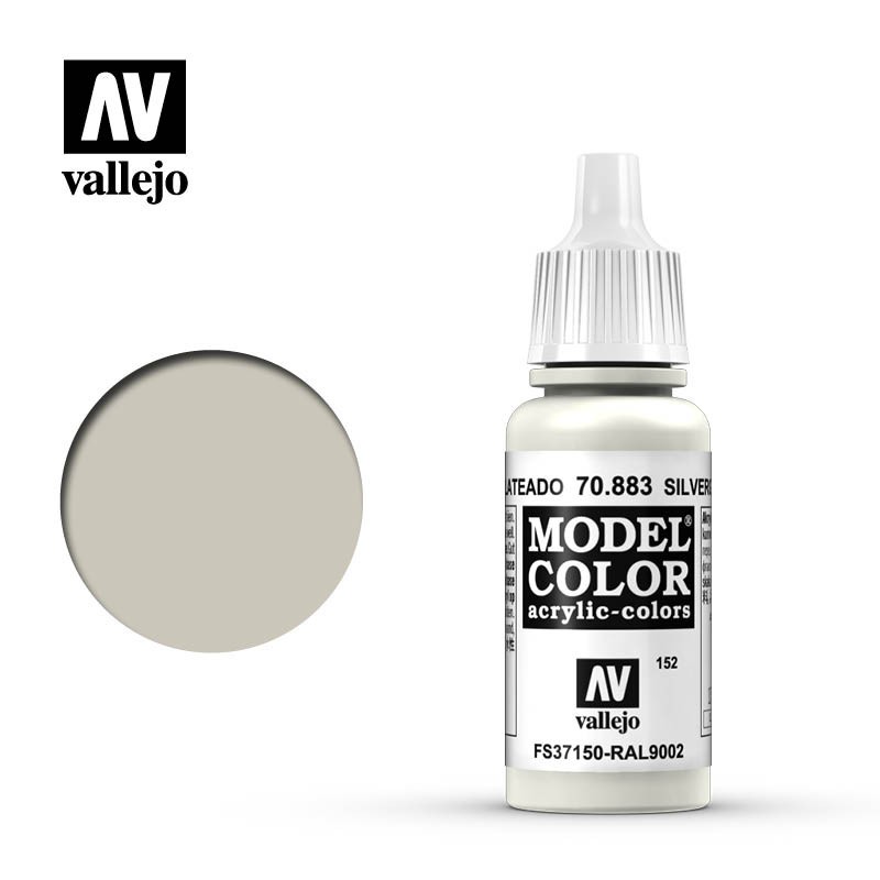 Pintura Acrílica, Gris Plateado, 70883 Vallejo, Model Color