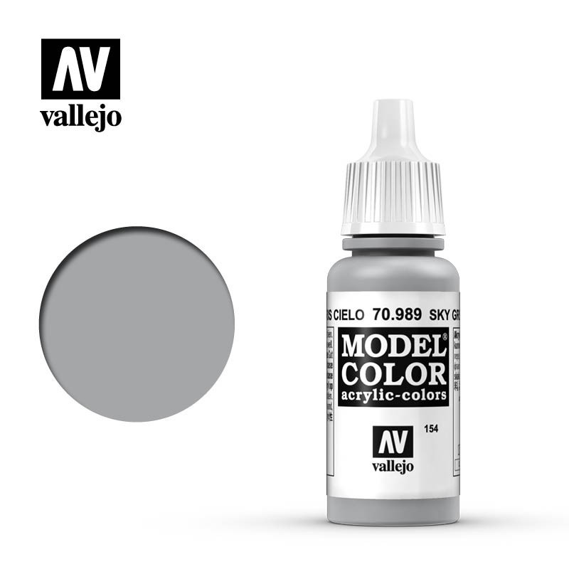 Pintura Acrílica, Gris Cielo, 70989 Vallejo, Model Color