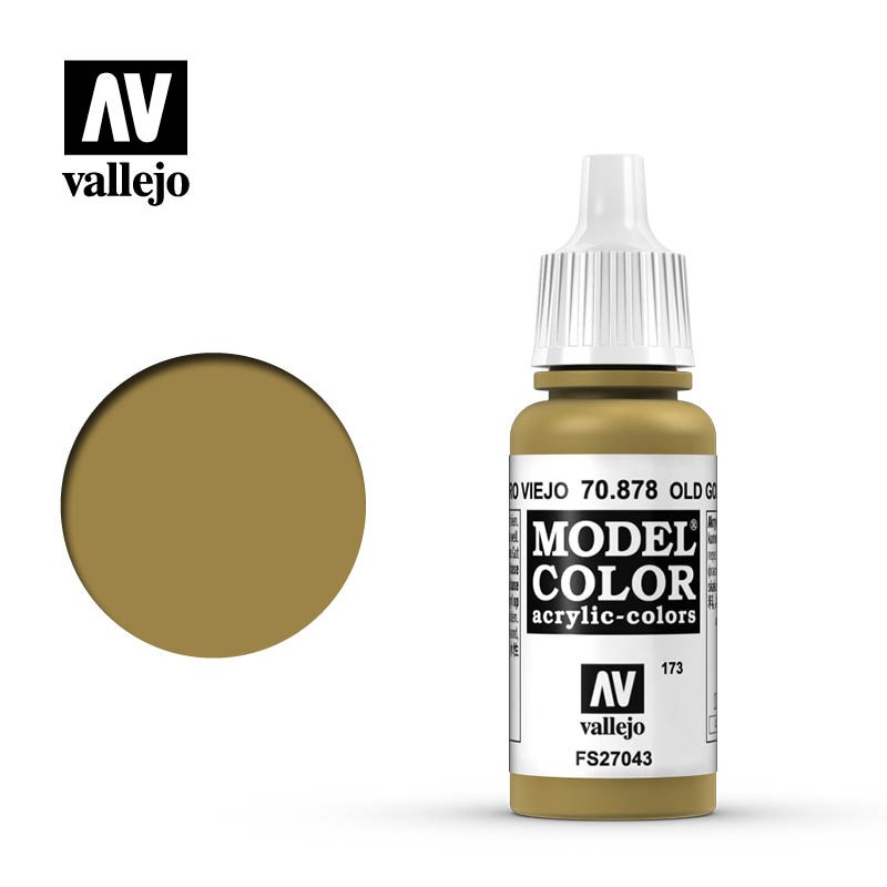 Pintura metalizada oro viejo, 70878 Vallejo, Model Color