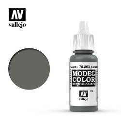 Pintura Acrílica, Gris Metalizado, 70863 Vallejo, Model Color, 17ml. nº179