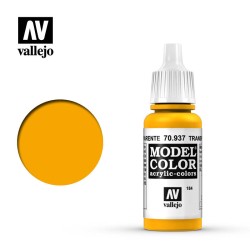 Pintura Acrílica, Amarillo Transparente, 70937 Vallejo, Model Color, 17ml. nº184