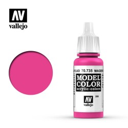 Pintura Acrílica, Magenta Fluorescente, 70735 Vallejo, Model Color, 17ml. nº208