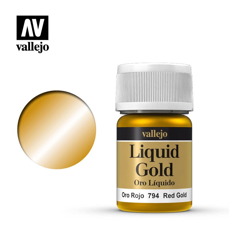*Pintura Oro Rojo, 35 ml. 70794 Vallejo nº214