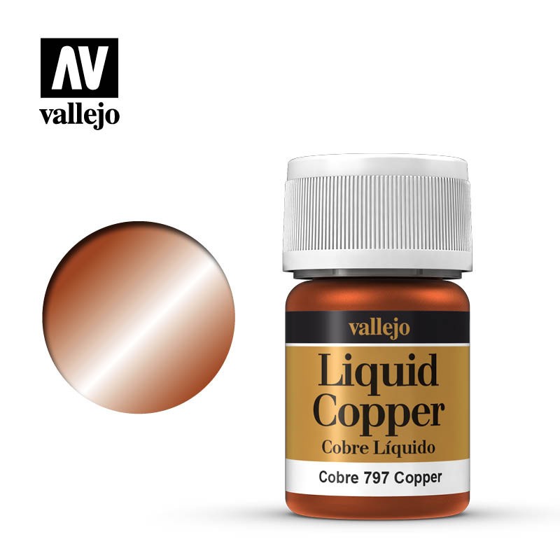 Pintura metalizada cobre 70797 Vallejo Liquid Copper