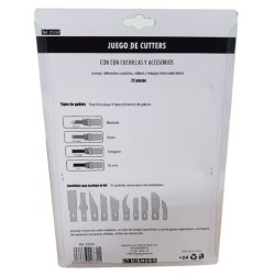 Estuche con cutters y cuchillas 25150 DISMOER