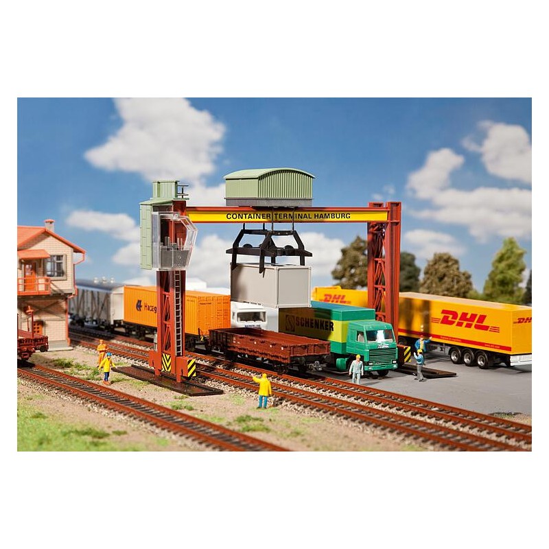 Grúa puente portacontenedores 131368 Faller Escala H0