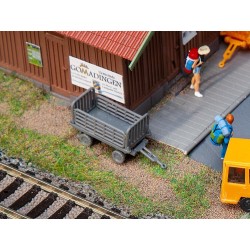 2 carritos remolque de carga, gris 180990 Faller Escala H0