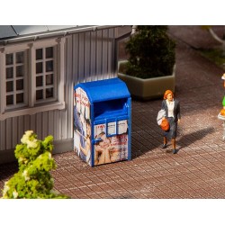 Contenedor de ropa usada, azul 180992 Faller Escala H0