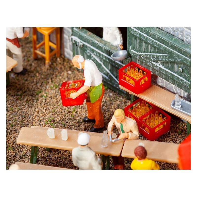 4 cajas de bebidas con botellas 180996 Faller Escala H0