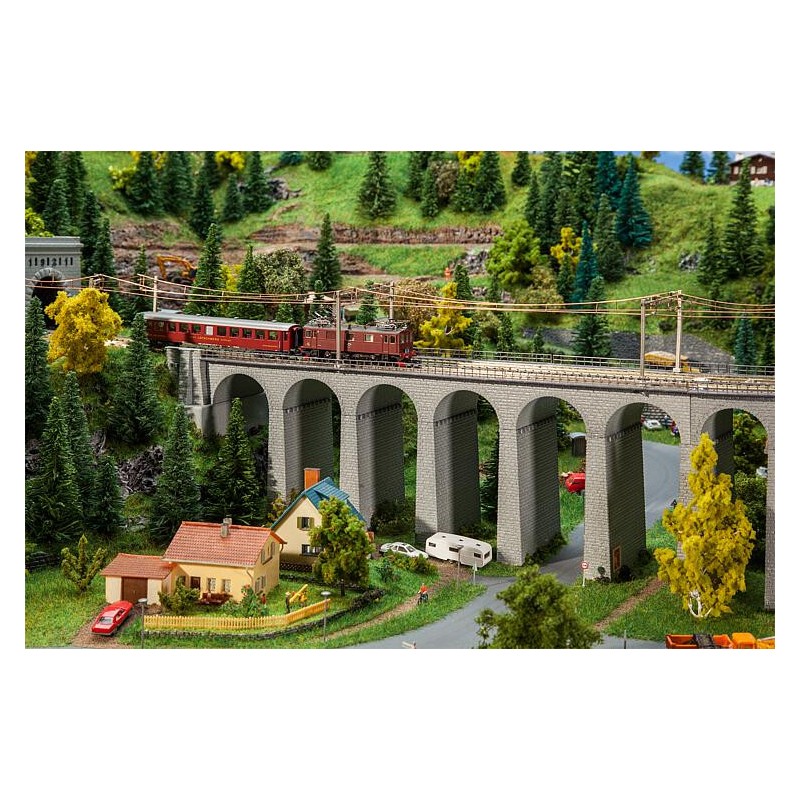 Conjunto de viaductos rectos 386 mm 222599 Faller Escala N