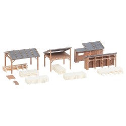 Cobertizo almacenamiento de madera 232373 Faller Escala N