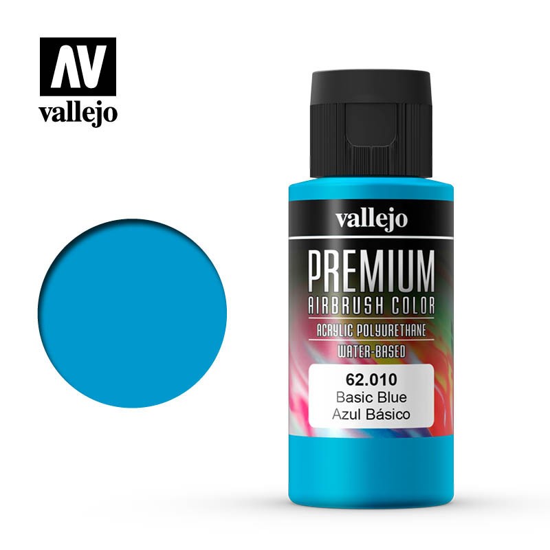 Pintura acrílica Premium, Azul básico 62010 Vallejo, 60 ml.
