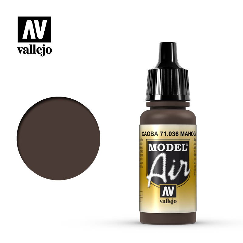 Pintura Acrílica, Caoba, 71036 Vallejo, Model Air, 17ml.