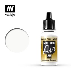 Pintura Acrílica, Blanco, 71001 Vallejo, Model Air, 17ml.