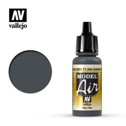 Pintura Acrílica, Gris Azul Oscuro, 71054 Vallejo, Model Air, 17ml.