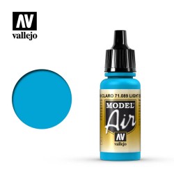 Pintura Acrílica, Azul Mar Claro, 71089 Vallejo, Model Air, 17ml.