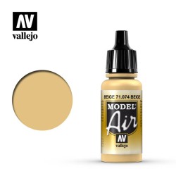 Pintura Acrílica, Beige, 71074 Vallejo, Model Air, 17ml.