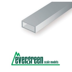 3 Tubos rectangulares de estireno 3.20 x 6.30 mm EVERGREEN 257