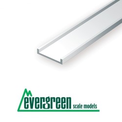 3 Perfiles en U de estireno 6.30 mm EVERGREEN 267