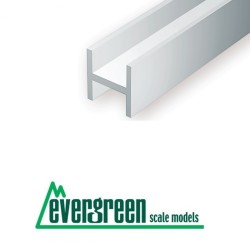 4 Perfiles en H de estireno 2.50 mm EVERGREEN 283