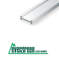 4 Perfiles en I de estireno 2.50 mm EVERGREEN 273