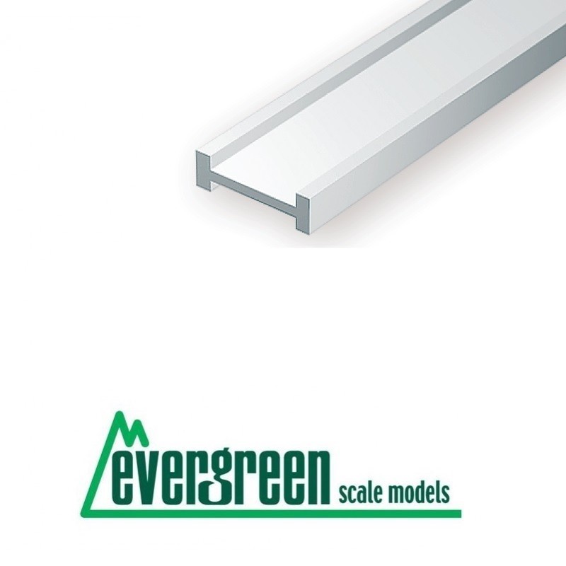 3 Perfiles en I de estireno 4.00 mm EVERGREEN 275