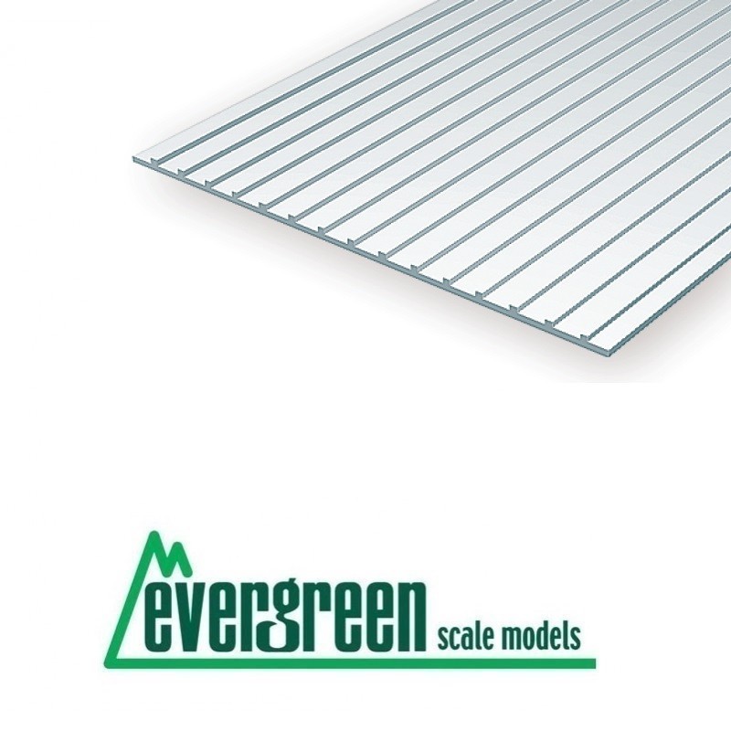 1 Plancha de estireno imitación techo metálico de 6.00 mm EVERGREEN 4522