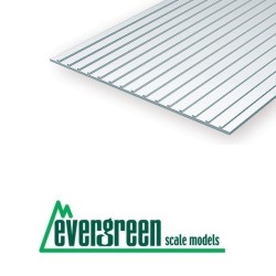 1 Plancha de estireno imitación techo metálico de 12.80 mm EVERGREEN 4524