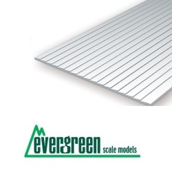 1 Plancha de estireno escalonada de 1.30 mm EVERGREEN 4051