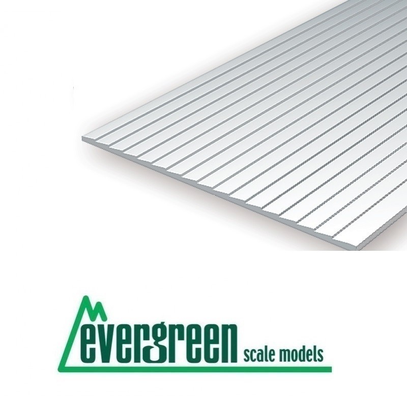 1 Plancha de estireno escalonada de 1.50 mm EVERGREEN 4051