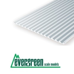 1 Plancha de estireno dentada de 2.10 mm EVERGREEN 4083