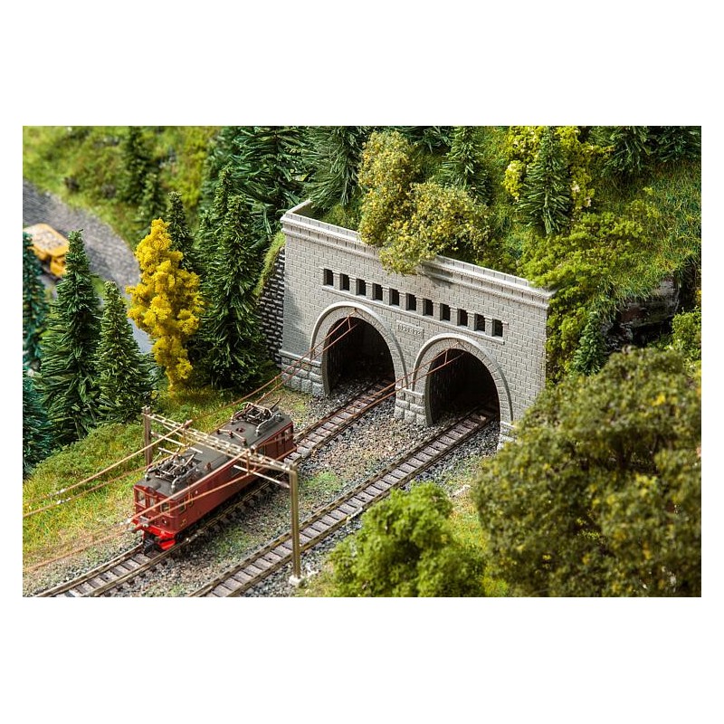 Portales del túnel norte y sur de Simplon 222500 Faller Escala N