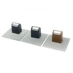 3 contenedores soterrados gris / marrón 221035 87Train Escala H0