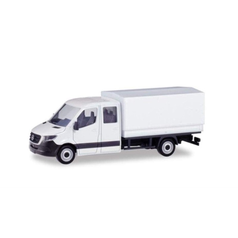 Mercedes Benz Sprinter doble cabina con caja (minikit) 013499 Herpa Escala H0