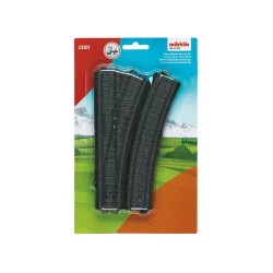 2 desvios con 2 curvas compensatorias Marklin My Wold 23301 Escala H0