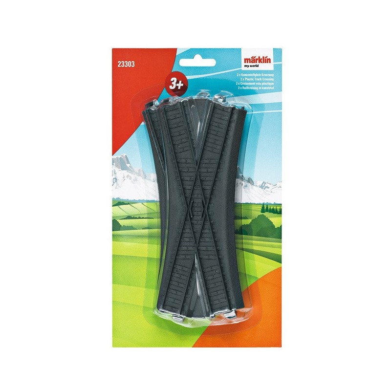 2 cruces de vias Marklin My World 23303 Escala H0