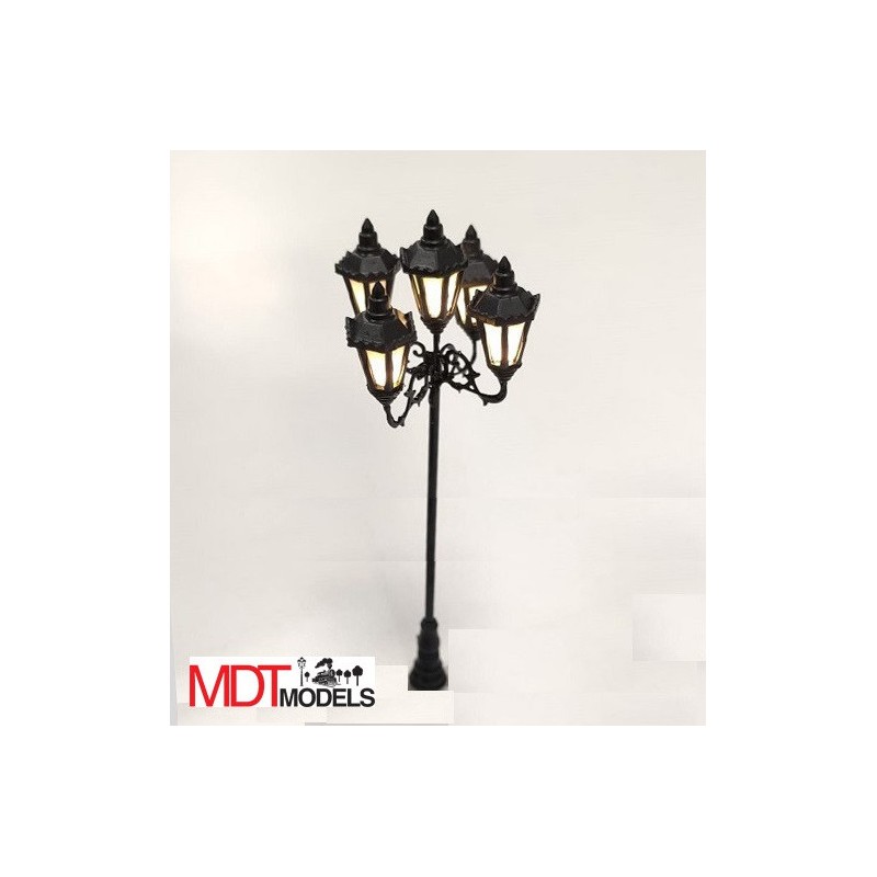 Farola LED con 5 faroles Premium LD690-H0 MDT Models Escala H0