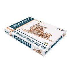 Maqueta de locomotora de madera EWA