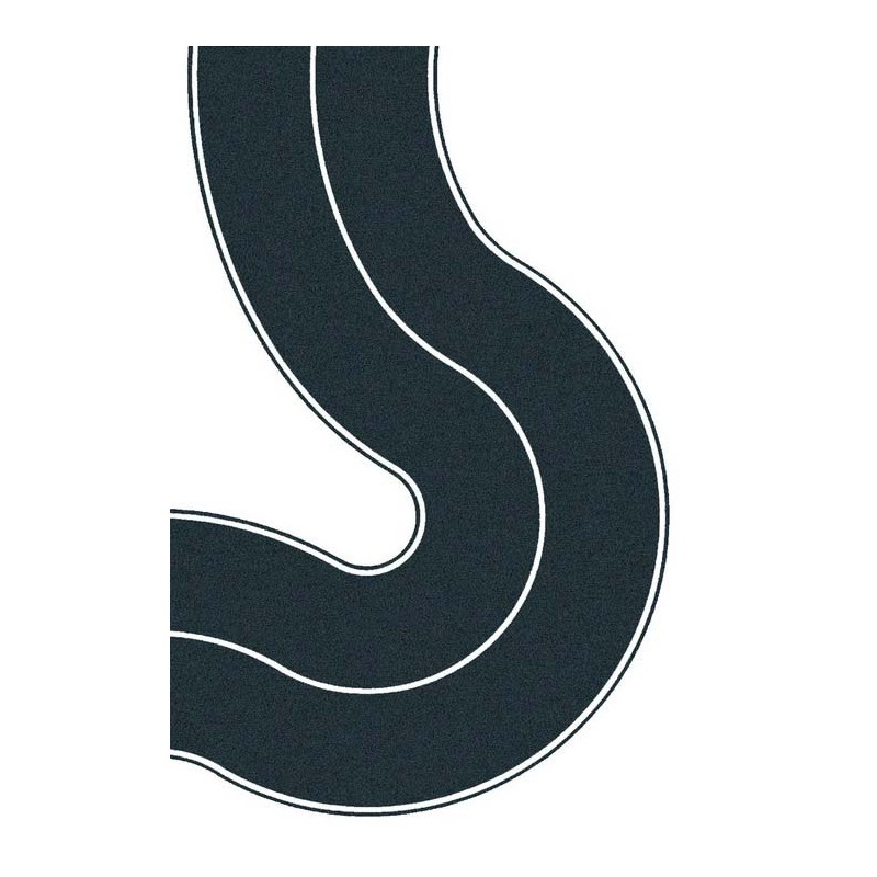 Carretera nacional asfalto curva, 2 piezas 34201 Noch Escala N