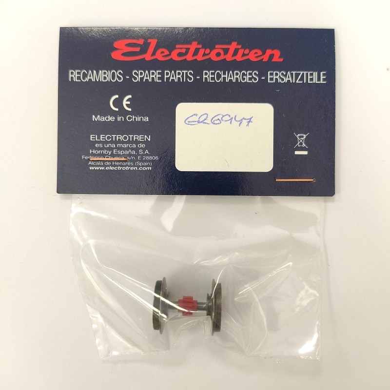 Rueda con engranaje y aro DC ER6947 para 269 Electrotren Escala H0