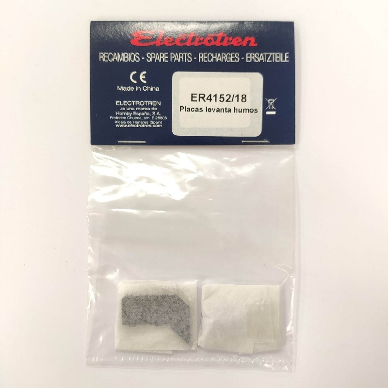 Placas levantahumos ER4152/18 para Mikado Electrotren Escala H0