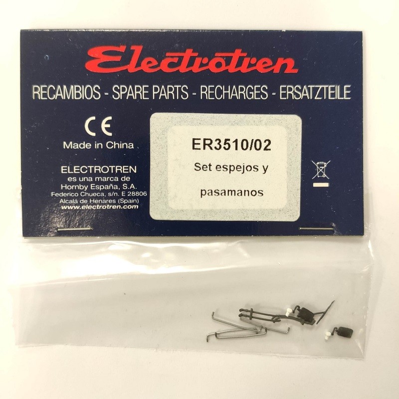 Set espejos y pasamanos ER3510/02 para TRD 594 Electrotren Escala H0