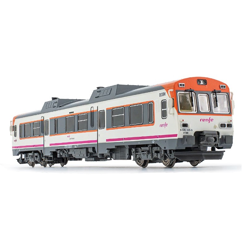 Automotor 596 Tamagochi Media Distancia 9-596-005-9 RENFE HE2504A Electrotren Escala H0