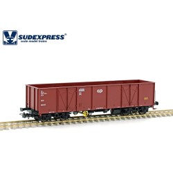 Vagón de mercancías abierto CP Eaos S596022 Sudexpress Escala H0