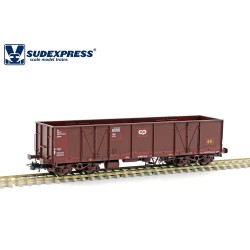 Vagón de mercancías abierto CP Eaos S592104 Sudexpress Escala H0