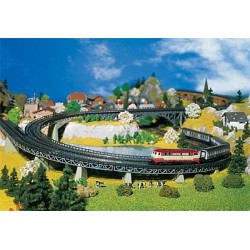 4 lechos de rampas curva R1 222542 Faller N