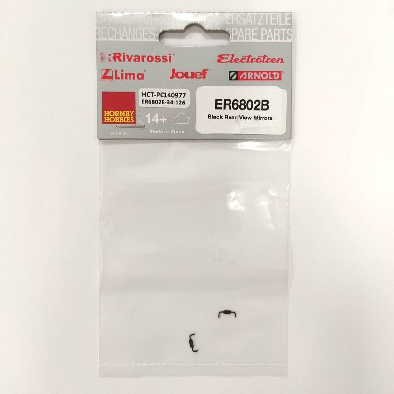 Retrovisores negros ER6802B para 353/354 Talgo Electrotren Escala H0