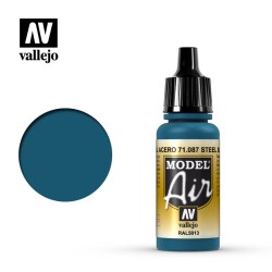 Pintura Acrílica, Azul acero 71087 Vallejo, Model Air, 17ml.