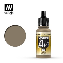 Pintura Acrílica, RAL7027 Grau 71118 Vallejo, Model Air, 17ml.