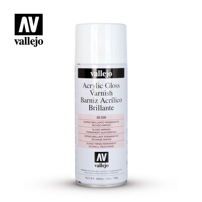 Barniz Acrílico Brillante en Aerosol 28530 Vallejo